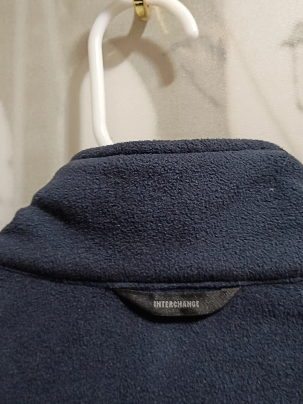 Columbia Men's Navy Interchange Fleece Jacket Full Zip/Side Zip Pockets Size L